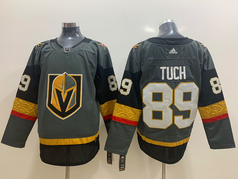 Men's Vegas Golden Knights Alex Tuch #88 Gray Breakaway Jersey